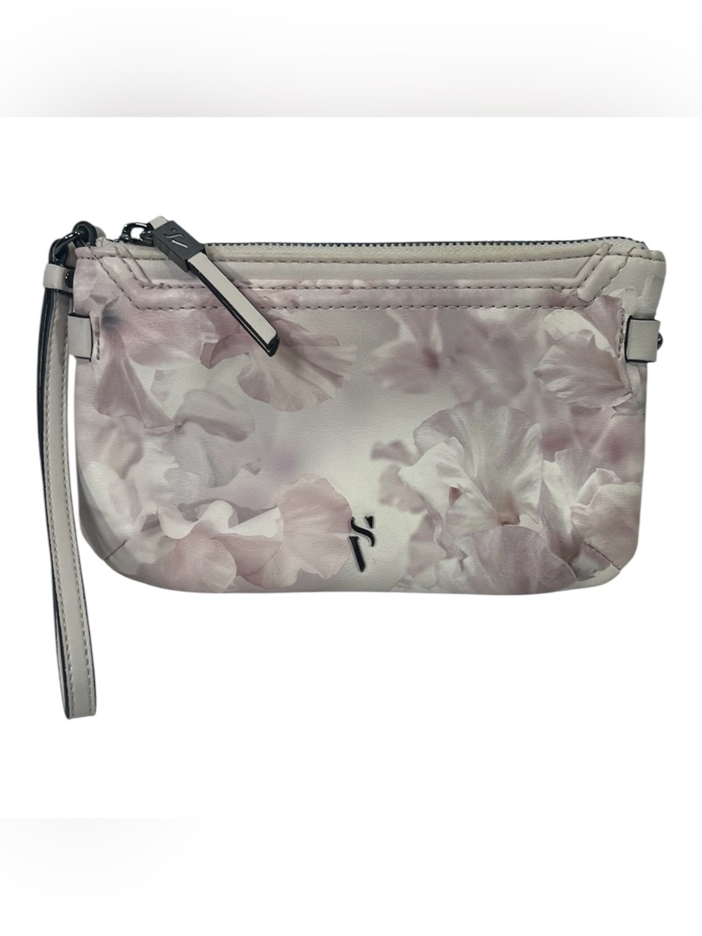 Simply Vera Vera Wang Floral Wristlet Clutch Bag Petal Pink White